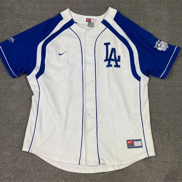 Vintage Nomar Garciaparra Los Angeles Dodgers Jersey Men's XL Nike Baseball MLB - Picture 2 of 14